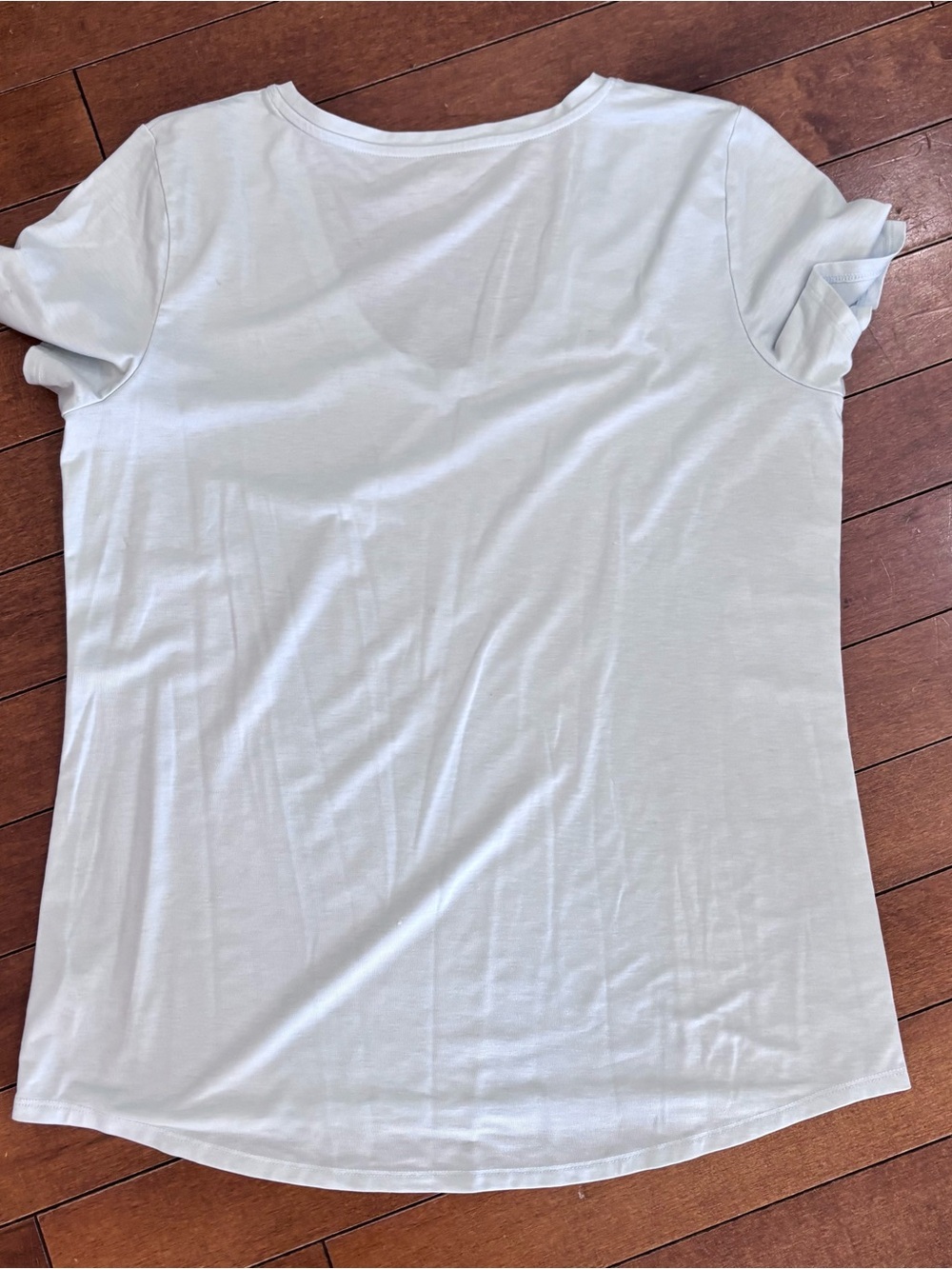 Athleta Women's Scoop Neck Tee in Pale Blue - Picture 8 of 9